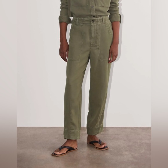 Everlane THE UTILITY PANT IN BUTTERSOFT - “ Kalamata “ Olive - 12 - Picture 8 of 9